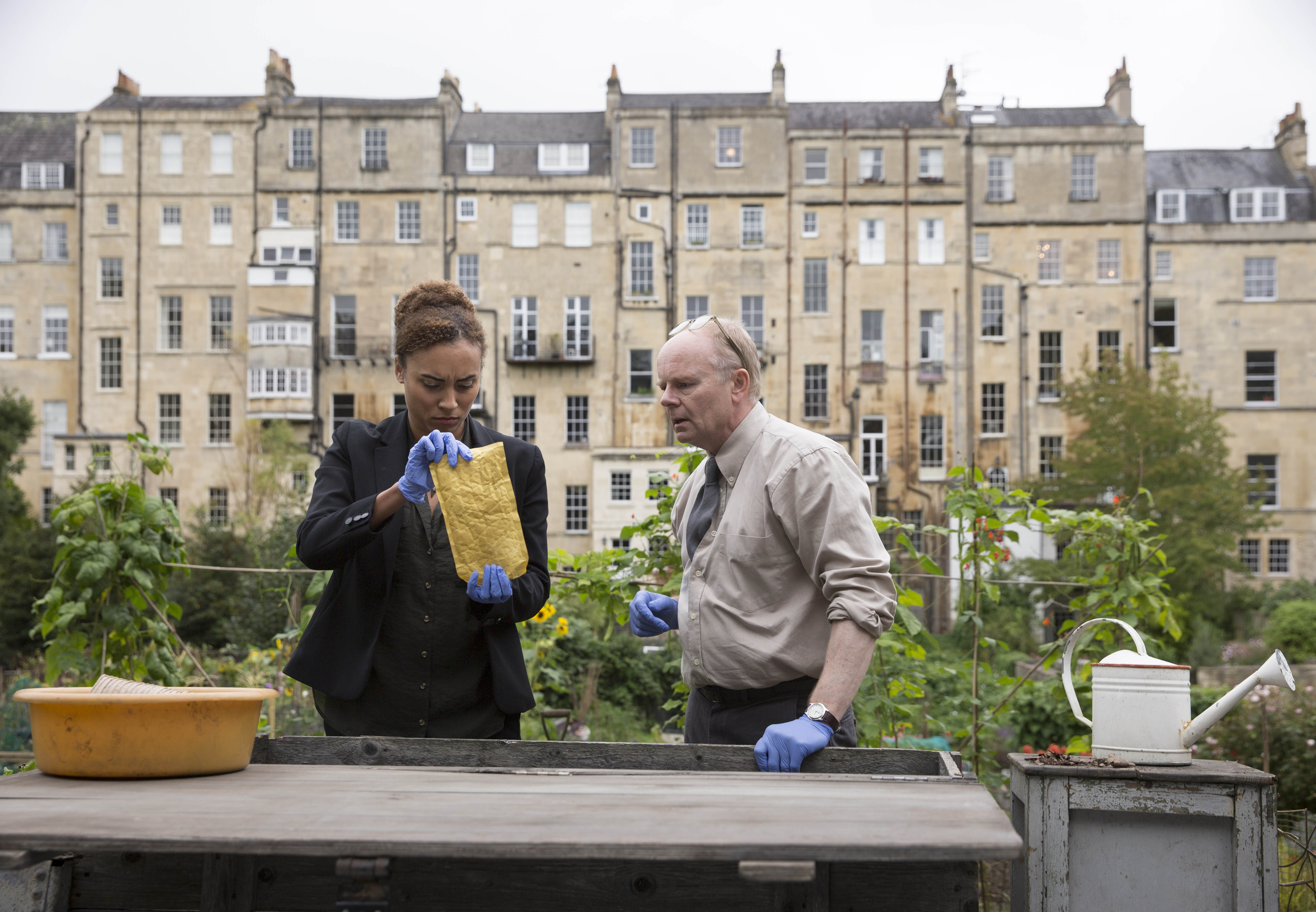 McDonald and Dodds at Ring Common Allotments - © ITV