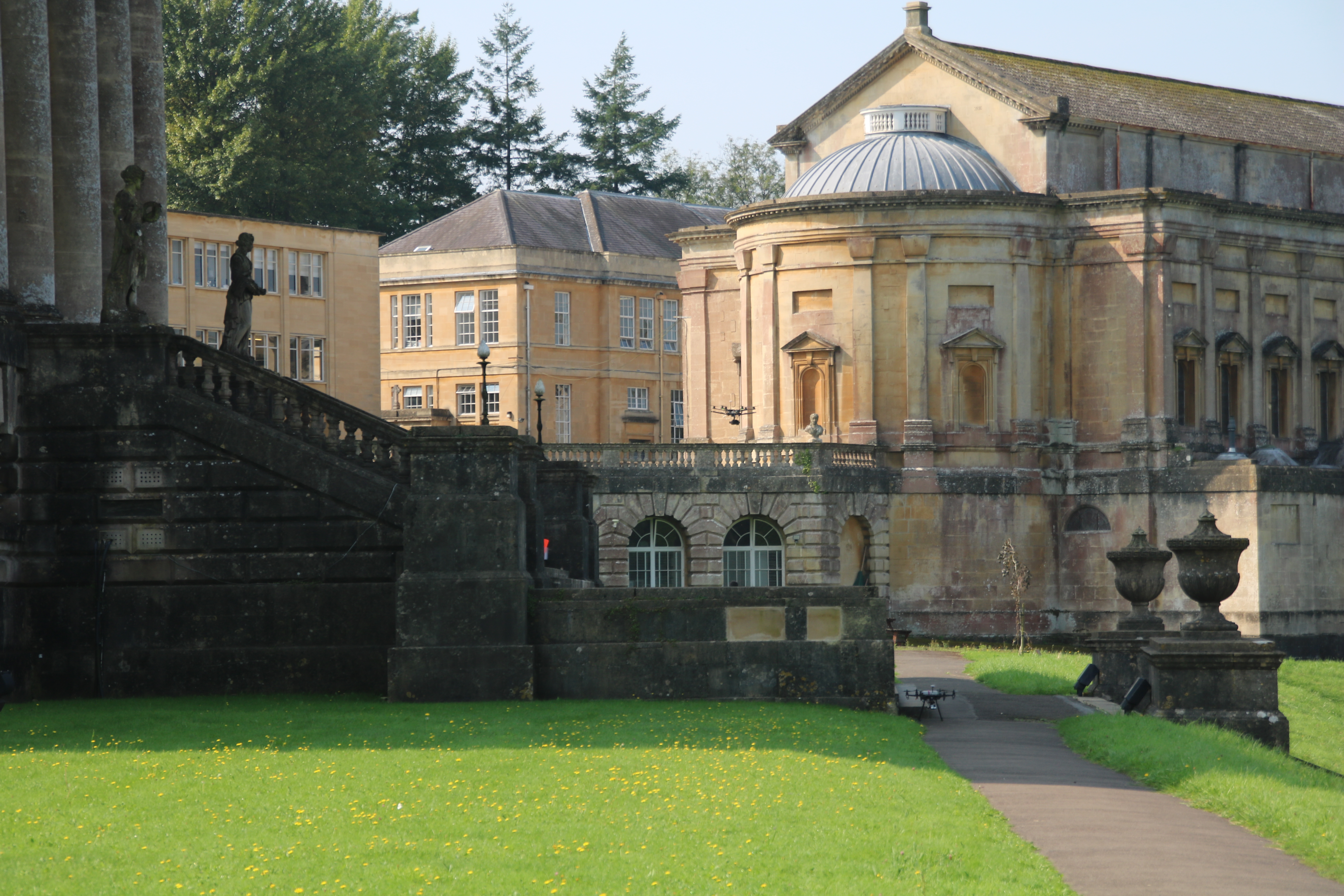 Prior Park College, Drone by buildings