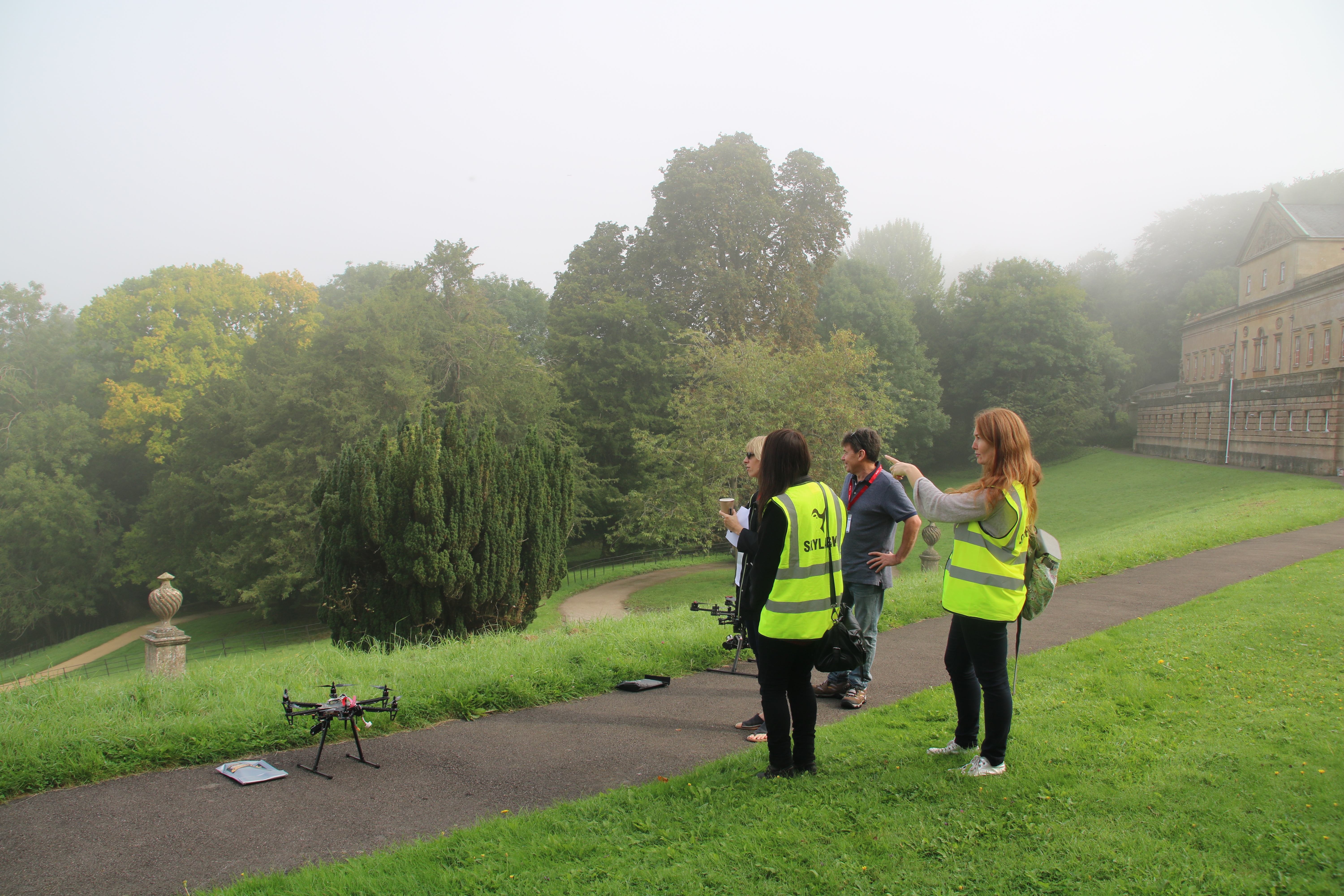 Drone filming in Prior Park